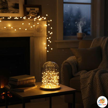 🔥 Buy One Get One Free - Battery Operated Fairy Lights (2 Lights) – Warm White 100 LED Copper Wire Lights
